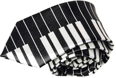 eexuujkl Universal Match Men Piano Keyboard Tie Classic Thin Music Tie Classic Musical Notes Printed Tie Polyester Gift Elegant, A