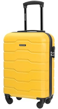 PUCCINI Koffer Alicante Hartschalenkoffer Handgepäck Trolley Leicht Reisekoffer mit 4 Rollen M-L-XL