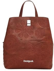 Desigual, ACCESSORIES PU Backpack Mini Donna, marrone, Einheitsgröße