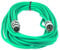 Paccs 1 Stück 10 m Mikrofonkabel Grün XLR Stecker male auf XLR Buchse female - Symmetrisch Audio Kabel DMX OFC-Kupfer