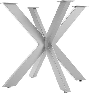SOTECH Spider/Schwerlast Esstischgestell aus echtem Edelstahl gebürstet/710 x 850 x 850 mm/Einfache Montage
