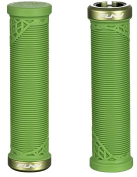 Funn Hilt JR Impugnature per Manubrio Mountain Bike con Morsetto Singolo a Bloccaggio, Impugnature Bloccanti per Manubrio da Bicicletta con Diametro Interno di 19 mm, Impugnature Brevi (Verde)
