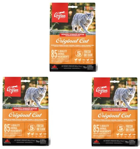Orijen Katzenfutter Cat & Kitten (getreidefrei) 3x340