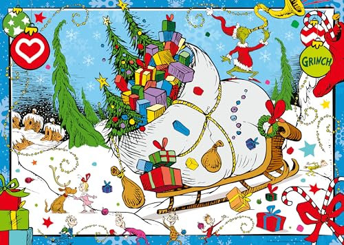 Ravensburger Puzzle 12001351 - Der Grinch - 1000 Teile Puzzle für Erwachsene und Kinder ab 14 Jahren, Weihnachts-Puzzle