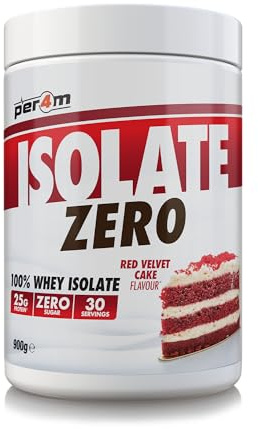 Per4m Isolate Zero, hochreines Proteinisolat, maximaler Proteingehalt bei minimalem Fett & Zucker, laktosereduziert & gut verträglich, ideal für Definitionsphase & anspruchsvolle Sportler – Red