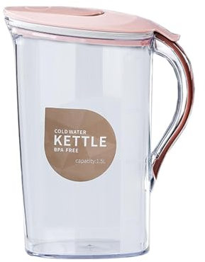 Hervidor de agua fría para frigorífico, dispensador de bebidas de 3 cuartos para frigorífico, recipiente para bebidas frías | Gran caldera de agua fría para agua, zumo, té helado, limonada, vertedor