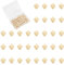 UNICRAFTALE 40 Stück Goldener Kleiner Herzanhänger Edelstahl 3D Herzanhänger Baumelnder Liebesanhänger Mit Schlaufe Für Muttertag Valentinstagsgeschenke DIY Armband Ohrringe Schmuckherstellung