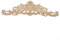 Rustikale Holzleisten, unlackiert, geschnitzte Applikation für Landhaus-Design (30 x 8 x 0,8 cm)