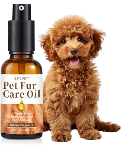 GJYC PET Tierfellpflegeöl - Entwirrt, reduziert Haarbruch - verleiht Glanz mit Kollagen und natürlichen Ölen - Leave-In Conditioner für Hunde und Katzen - 30 ml