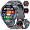 LIGE Montre Connectée Homme avec Appel Bluetooth(3 Bracelets), 1.43'' Écran Amoled Montre Intelligente avec Fréquence Cardiaque Moniteur de Sommeil, 120 Sportifs, Etanche IP68 Smartwatch, Android/iOS