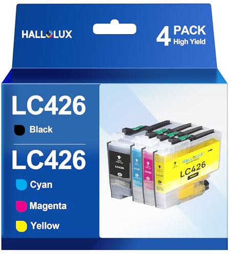 HALLOLUX LC426 Patronen LC426 Multipack LC426XL LC-426XLVAL Kompatibel für Brother LC426 LC-426 Druckerpatronen LC-426XL für Brother MFC-J4340DW Patronen MFC-J4540DW MFC-J4335DW (4er-Pack)