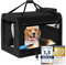 Hunde-Transportbox Tier Hundebox Transporttasche faltbar Hundetasche Haustier-Transport Atmungsaktiv & Wasserabweisend für Hunde & Katzen (L - 70x52x52 cm)