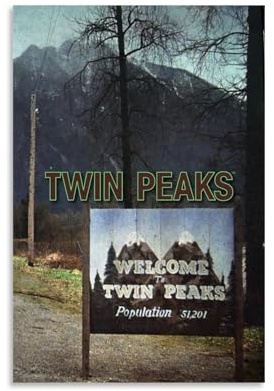 JIRUAHHY Twin Peaks TV-Serie-Poster, Schlafzimmer, Wohnzimmer, Wandkunst, Dekoration, Poster, 30 x 45 cm, ungerahmter Stil