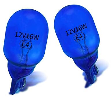W16W 12V 5000K Auto-Glühlampen W16W Rückfahrlicht, Signal Lampen mit Glass Crimp Base, Weiß, 4er Pack