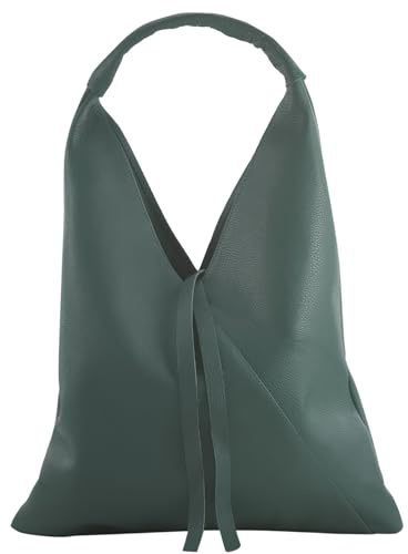 modamoda de T260 Damen Leder Schultertasche Shopper handmade in Italy