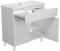 paplinskimoebel - Waschbecken mit Unterschrank 80 cm Breit Ariza Sink, Hängend oder Stehend, Waschtisch mit Unterschrank für Badezimmer, Waschbeckenunterschrank Weiß Hochglanz Front
