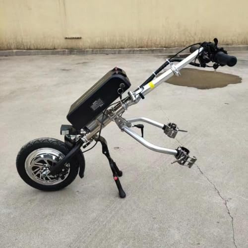 Elektrischer Rollstuhl-Umrüstsatz, 500-W-Motor & 48-V-17-Ah-Lithium-Batterie, 65 km Reichweite, 3-Gang-Einstellung, Frontlicht – Handrad-Befestigung für verbesserte Mobilität und Unabhängigkeit im