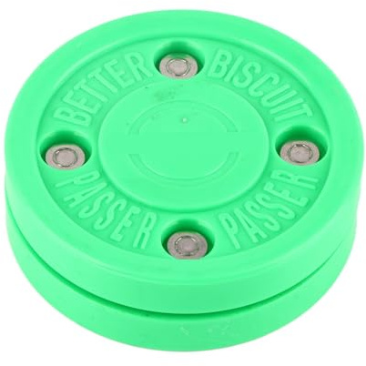 Ishockeypuck Polyoximetylen Lätt Slitstark Stötdämpningsträningspuck för rullskridskoåkning Street Hockey Grön 7,5 cm