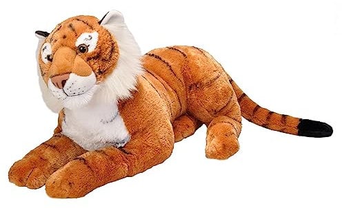 Wild Republic 18066 Republic 19547 Jumbo Plüsch Tiger, großes Kuscheltier, Plüschtier, Cuddlekins, 76 cm