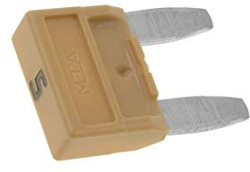 10X MINIVAL 5A Sicherung: Schmelz 5A 32V KFZ 11,9mm MINIVAL MTA