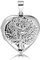 Withlovesilver Sterling Silber 925 Baum des Lebens flach Herz Medaillon Anhänger