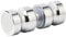SAYAYO Maniglia Porta Doccia Acciaio Inox, Pomello Doccia Vetro Maniglia Porta Scorrevole, Maniglia Porta in Vetro del Ufficio, Parti di Ricambio per Cabina Doccia, Box Doccia, Cromo, EL5000