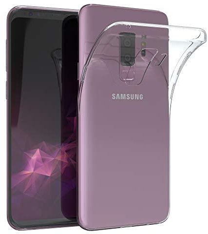 EAZY CASE Hülle kompatibel mit Samsung Galaxy S9 Plus Schutzhülle Silikon, Ultra dünn, Slimcover, Handyhülle, Silikonhülle, Backcover, Durchsichtig, Klar Transparent