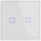 SONOFF Smart Light Switch, WiFi Smart Touch Switch Smart Wall Light Switch Works with Alexa and Google Home, APP Remote Control & 433MHz RF Control, Neutral Wire Required, White, 2 Gang, T2UK2C