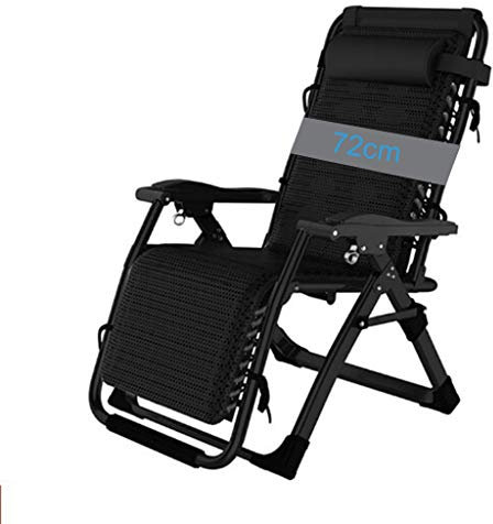 LHNLY-Liegen Extrabreit Gartenliege Saunaliege Liegender Recliner mit Getränkehalter | Klappbare Gartenstuhl Sonnenliege Liegestuhl Relaxstuhl mit Auflagen Outdoor Garten Wohnzimmer, Max.150kg