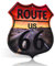 不适用 Metallschild mit der Aufschrift Route 66 Highway