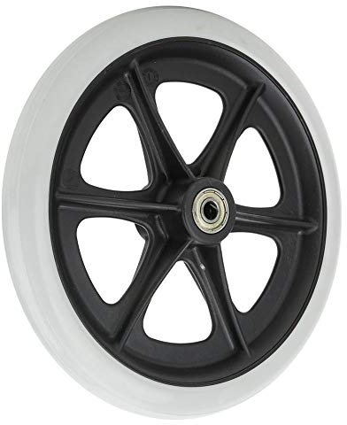 1 Stück 8 Zoll Rollstuhl Vorderrad Antirutschgummi Einzelrad Ersatzlager Innendurchmesser 8 mm