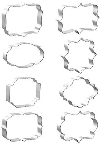 ZQO 8 PCS Formine per Biscotti Mousse Cerchio Stampo per Torta Stampo per Biscotti Stampo Cornice Utensili da Cucina Fai-da-Te Strumenti per Decorare Torte Stampo da Forno