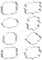 ZQO 8 PCS Formine per Biscotti Mousse Cerchio Stampo per Torta Stampo per Biscotti Stampo Cornice Utensili da Cucina Fai-da-Te Strumenti per Decorare Torte Stampo da Forno