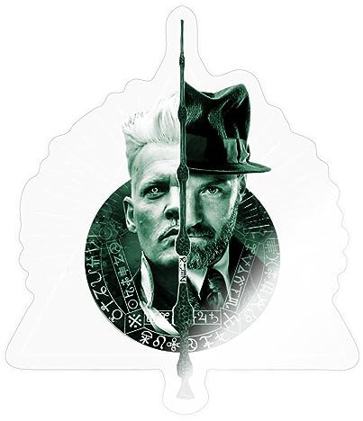 Spreadshirt Phantastische Tierwesen Grindelwald Dumbledore Sticker, max. 10 x 10 cm, 10 x 10 cm, Transparent glänzend