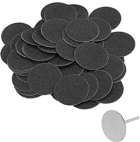 50 Stück Fußschleifer, Schleifpapier, Pediküre-Werkzeug, Schleifscheiben für harte, abgestorbene Haut, rissige Fersen, abgestorbene Haut (φ25 mm)