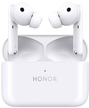 HONOR Earbuds 2 Lite Wireless In-Ear Bluetooth 5.2 Headphones with Active Noise Cancellation, 32 Hours Battery Life, Fast Charging, Touch Control,Glacier White