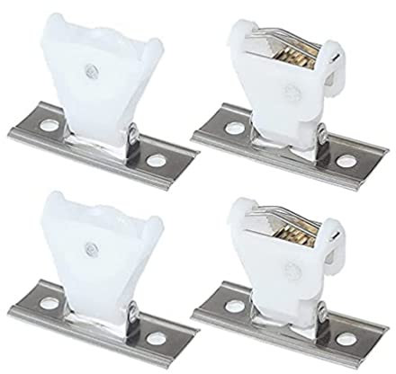 Garneck 4pcs Venetian Blind Lock Roman Shade Kit Austrian Shade Cord Lock Roman Blind Cord Lock Replacement Locks Venetian Blind Hardware Blinds Locks Mini Curtain Rope White Pom Plastic