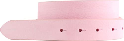 BELTINGER Gürtel aus weichem Vollrindleder Vintage-Look ohne Schnalle 3 cm | Leder-Gürtel 30mm | Schmaler Gürtel Used-Look | Fuchsia 80cm