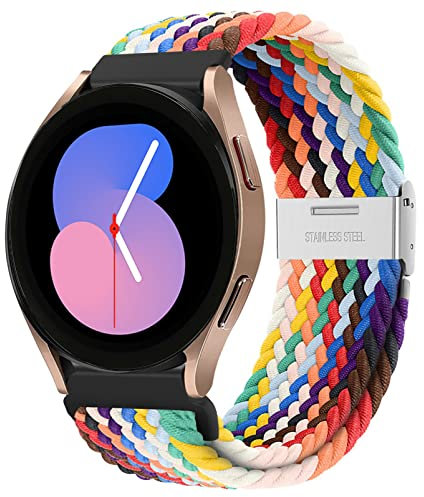 22mm Geflochtenes Solo Loop für Samsung Galaxy Watch 3 45mm/Galaxy Watch 46mm/Gear S3 Frontier Classic,Nylon Armband für Garmin vivoactive 4/Venu 2,für HUAWEI Watch GT/GT2/GT2e/GT3/4/GT4 Pro Band