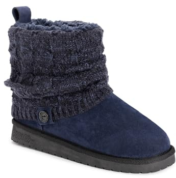 MUK LUKS Women's Laurel, Blue, 8