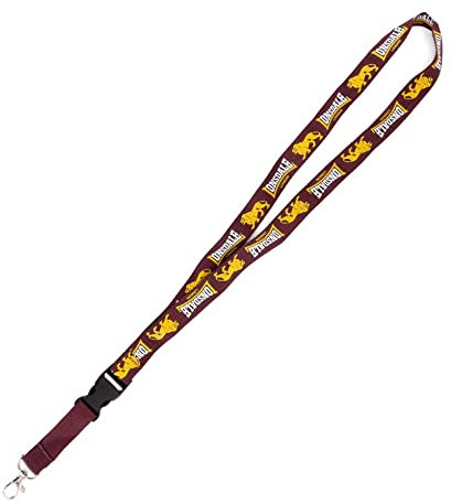 Lonsdale Schluesselband - Limited Lanyard (oxblood yellow)