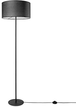 Paco Home Stehlampe Wohnzimmerlampe Stoffschirmlampe Standleuchte Textil Schirm E27 Leselampe Skandi Büro Mit Stecker M