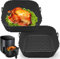 Air Fryer Silicone Liners, 8'' Square 4 to 7 QT Food Grade Reusable Heat Resistant Airfryer Silicone Liners Inserts Baskets Bowl Accessories for Instant Vortex COSORI CHEFMAN Air Fryer Oven Microwave