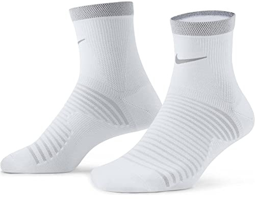 NIKE DA3588-100 Spark Lightweight Socks Unisex White/Reflect Silver 4-5.5