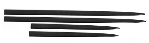 Moulure Latérale de Carrosserie, 4 Pièces Garniture Latérale de Carrosserie de Voiture étanche Noir Brillant Protecteur de Porte Universel Modification Automatique
