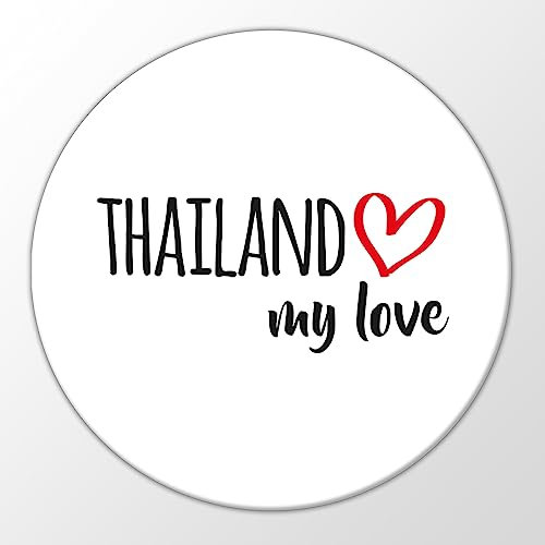 Huuraa Magnet Thailand My Love Geschenk 59mm Kühlschrankmagnet Flaschenöffner Thailand Geschenkidee