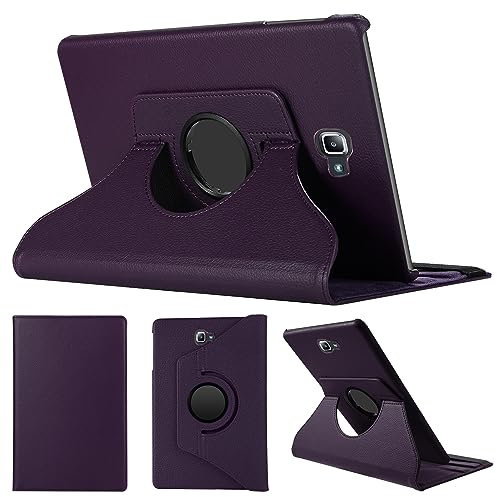 SWEIMEN Étui Rotatif pour Samsung Galaxy Tab A 10.1 2016 (SM-T580/T585) Tablette Housse de Protection avec Réveil Automatique Rotation Coque pour Galaxy Tab A6 10.1