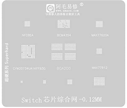 ZEZEFUFU Motherboard BGA200 / NFCBEA Chip Tin Pflanznetz Reparaturzubehör für Switch NS Spielkonsole