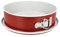 Eurohome Springform rund Ø26 cm Antihaftbeschichtung - Backform mit Flachboden und Edelstahlverschluss - Kuchenspringform antihaft in Rot-Creme - Auflaufsichere Kuchenform Hitzebeständig bis 250°