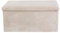 DANIEL JAMES Housewares Folding Ottoman Storage Box – Large Padded Footstool or Storage Chest with Lid for Bedroom, Hallway, Living Room - Corduroy: Beige